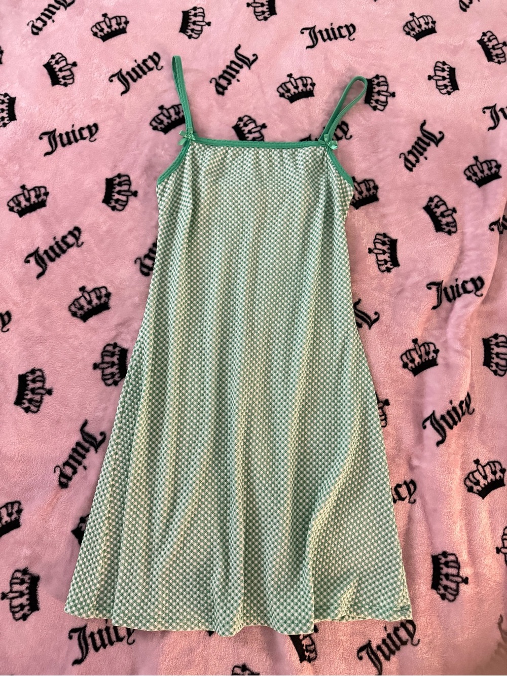 Green Checkered Slip Dress — St Patty’s